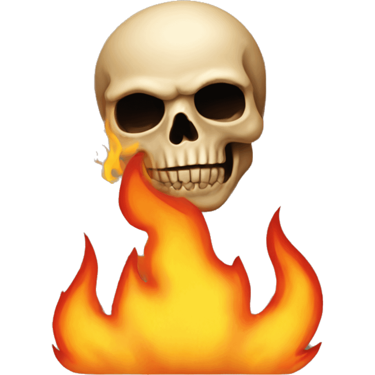 Skull on fire  emoji