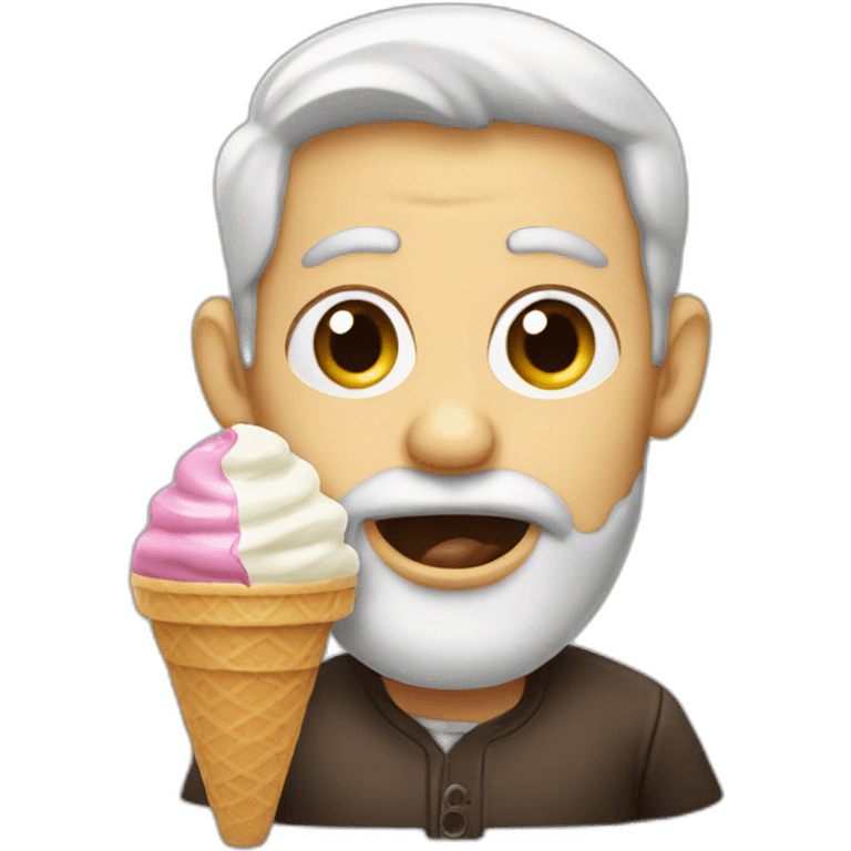 jew eating ice cream emoji