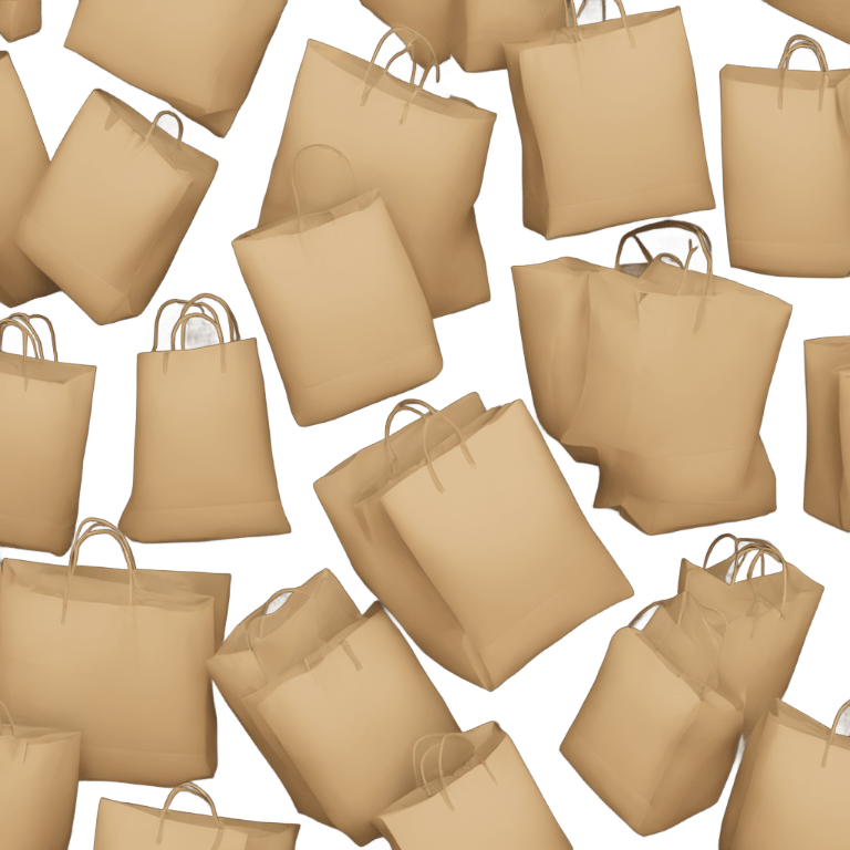 Shopping bag pile emoji