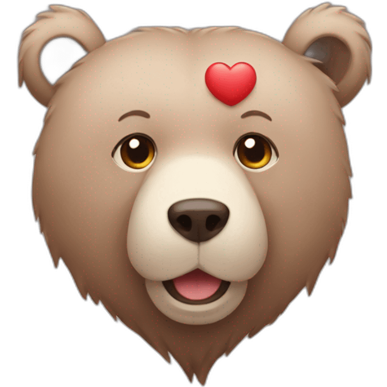 Bear love emoji