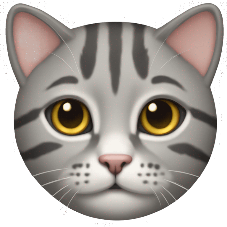 small gray tabby fold cat emoji