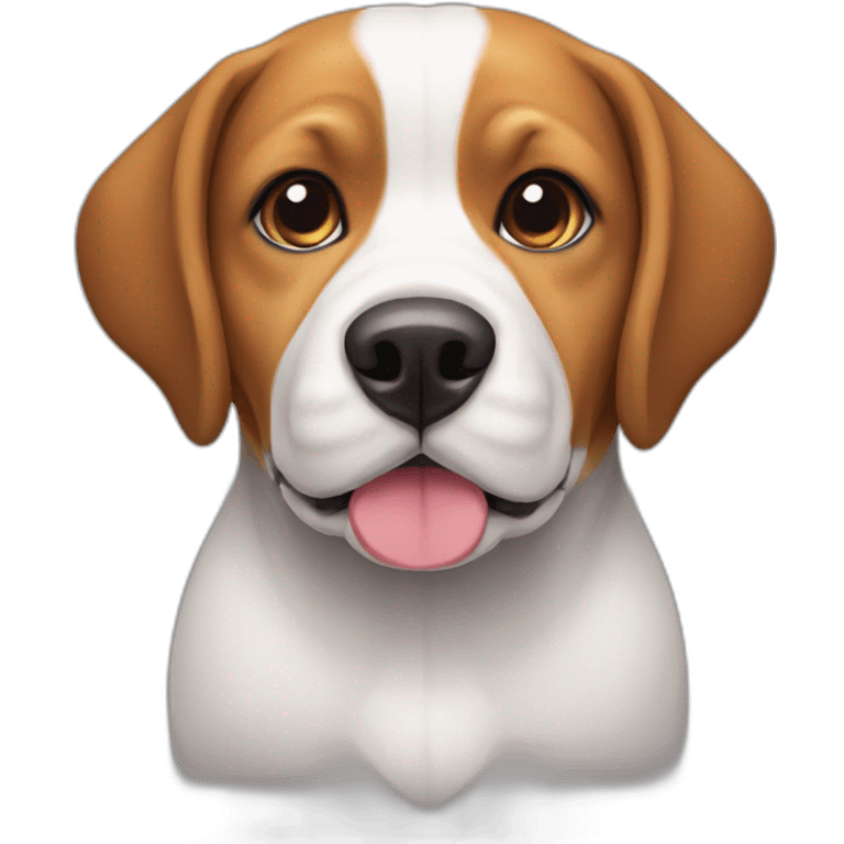 Chubby tricolor beagle emoji