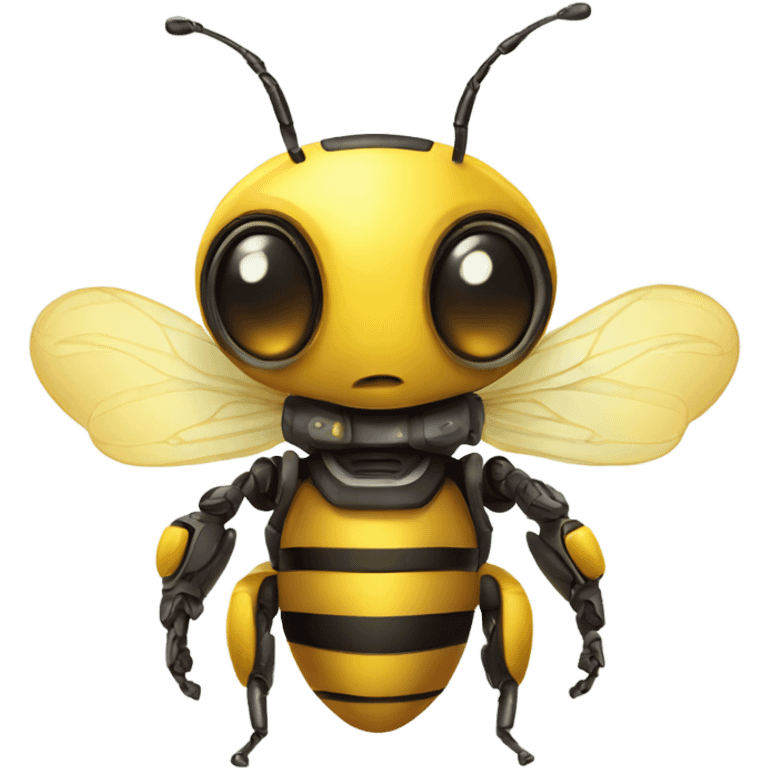 robot bee cute emoji