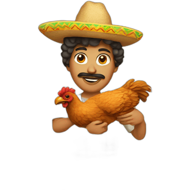 Mexican with fried chicken emoji