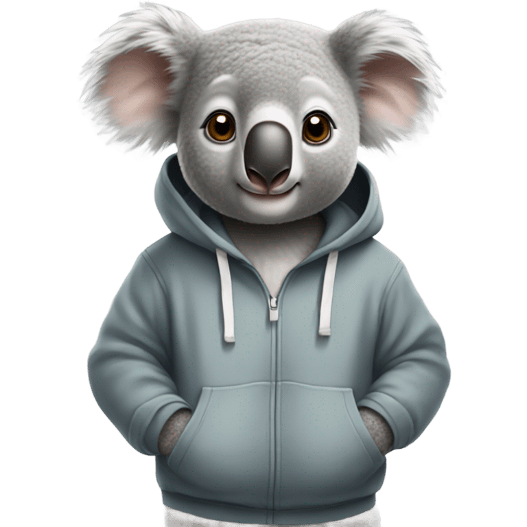 Koala wearing a hoodie emoji