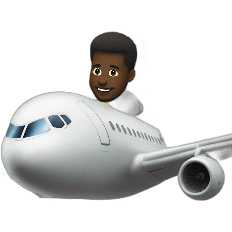 Toure jumelles et un avion emoji