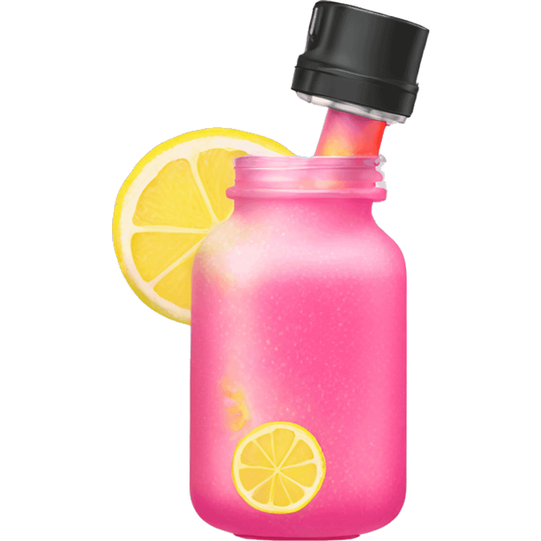 Pink lemonade vape emoji