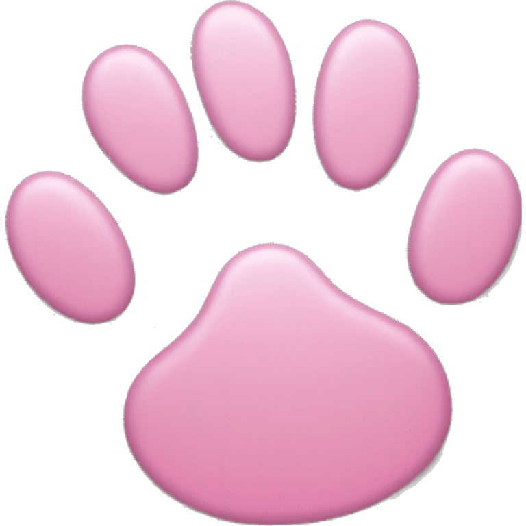 pink cat paw print emoji