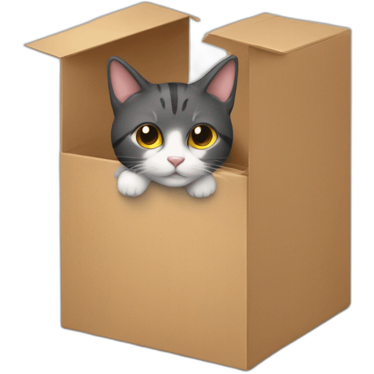 gato en una caja emoji