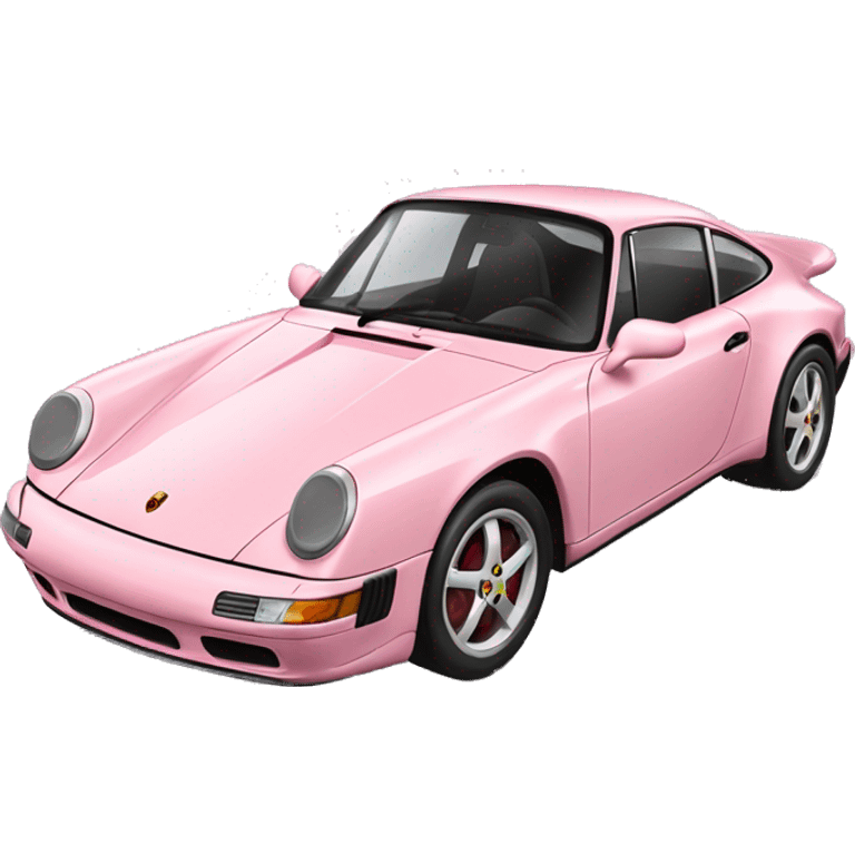 light pink modern porsche car  emoji