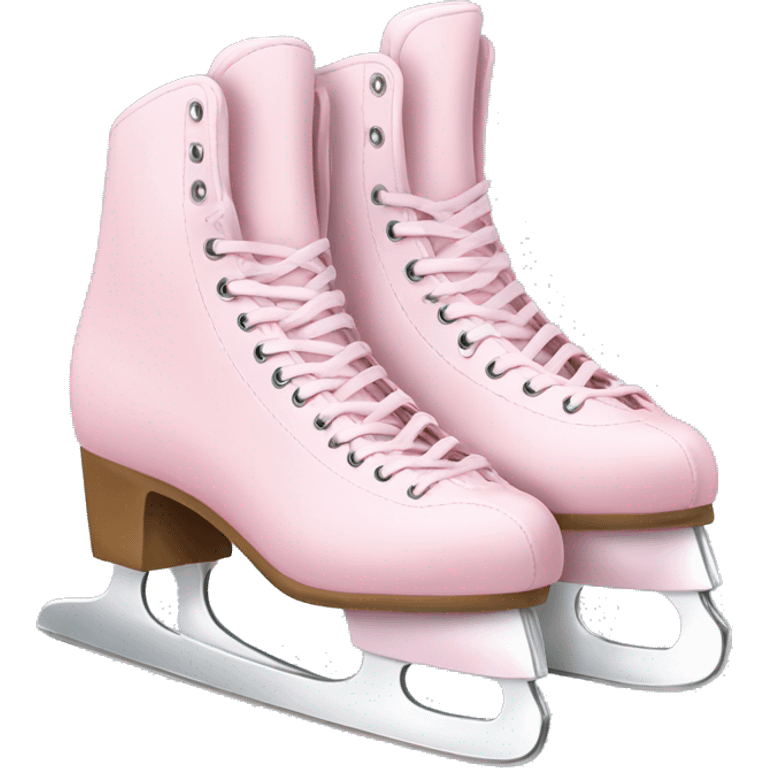 pastel pink ice skates emoji