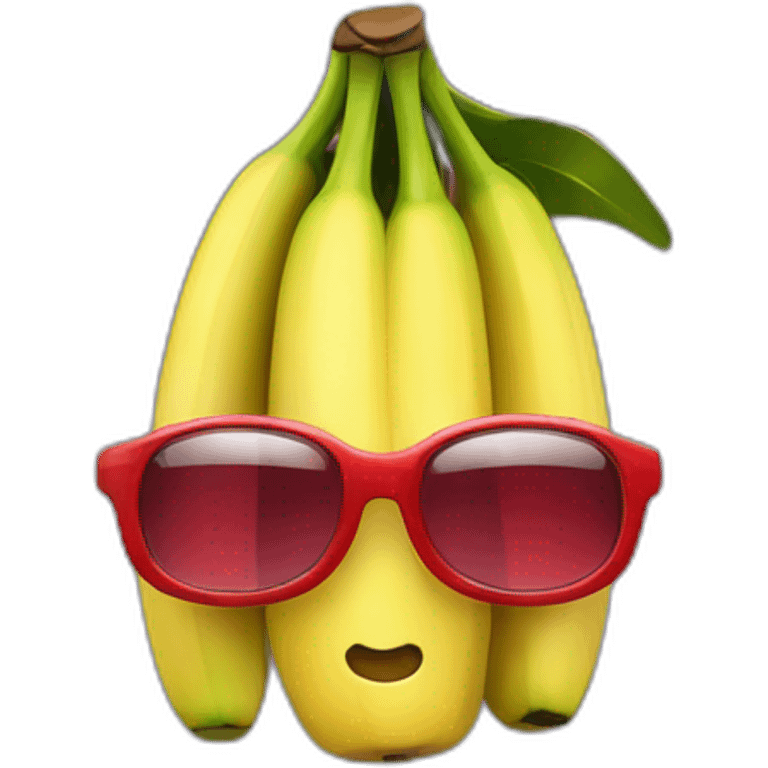 Banane mit aufgerissenen, roten Augen mit Armen und Beinen  emoji