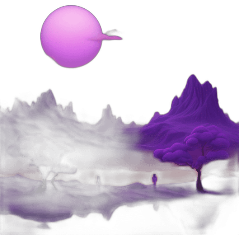 purple dreamscape by artist, it’s vvm band , 2 Pretty Famous Women  emoji