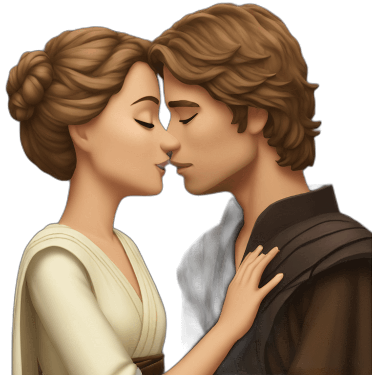 Anakin Skywalker kissing emoji