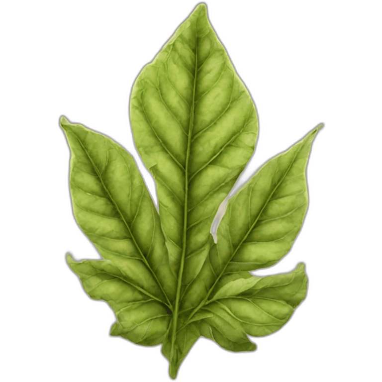 Tobacco leaf emoji