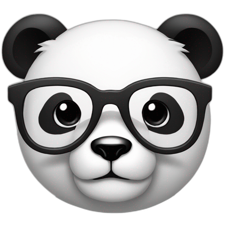 Panda with glasses emoji