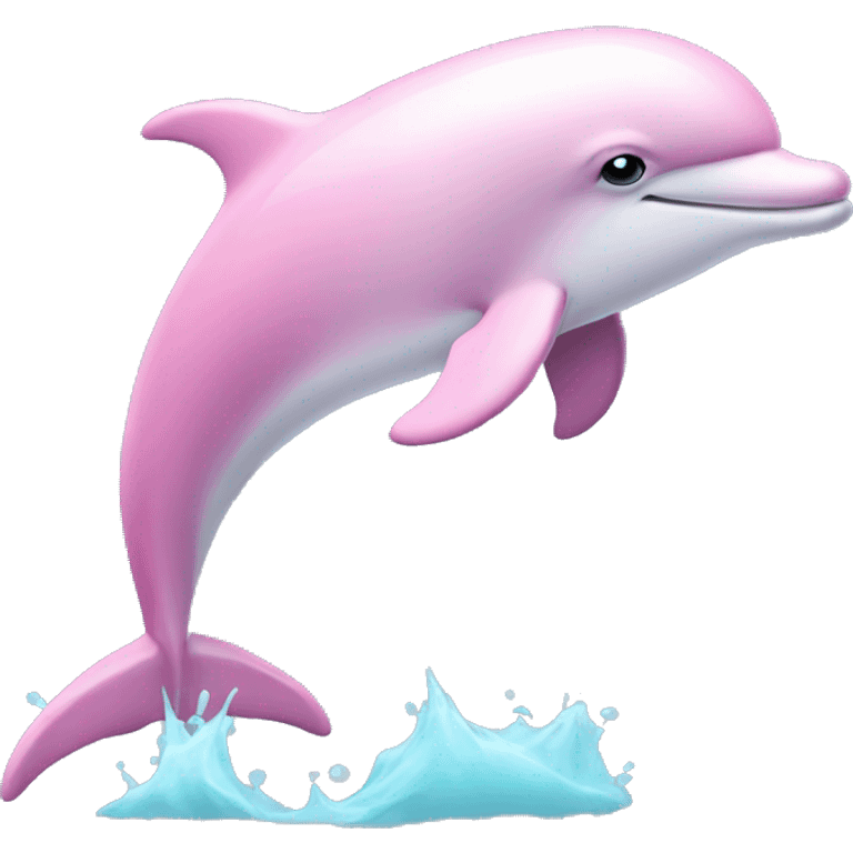 Pastel-pink-colors-dolphin emoji