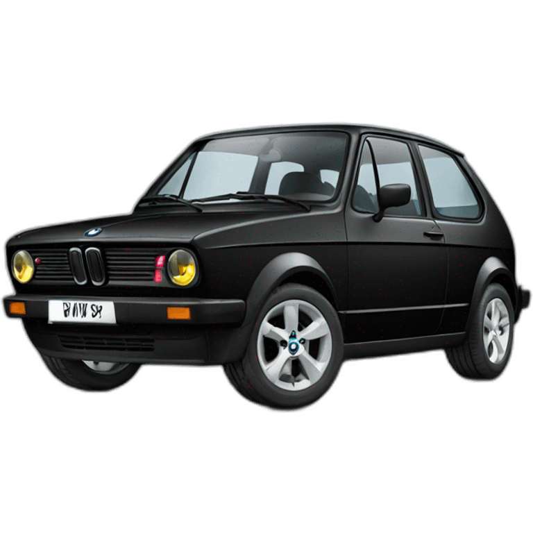 BMW / VW Golf car black colour emoji