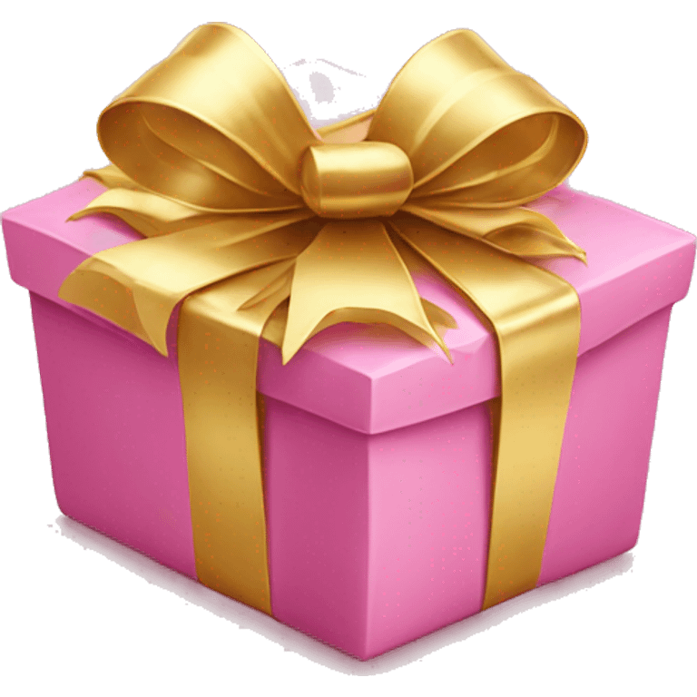 pink gifts with gold bows emoji