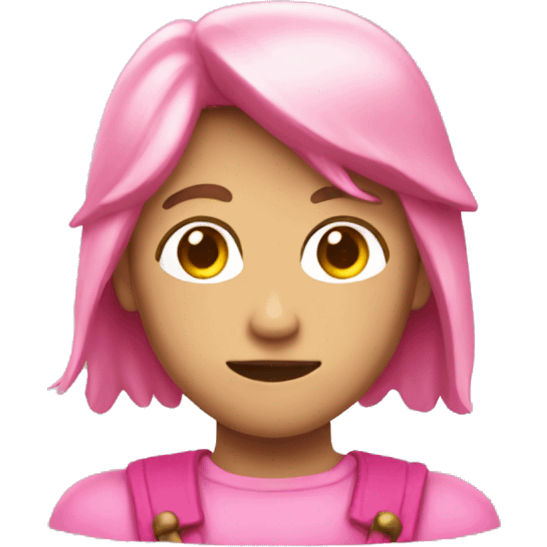 Pink link emoji