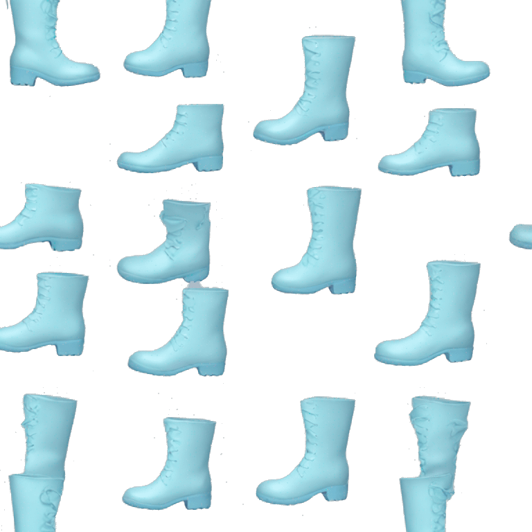 pastel blue boots emoji