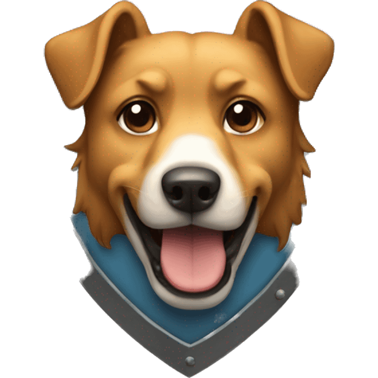 dog shield emoji