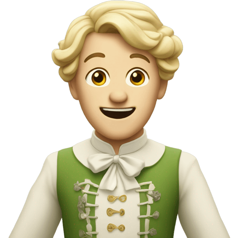 Animated emote expresses that the sound of music is high emoji