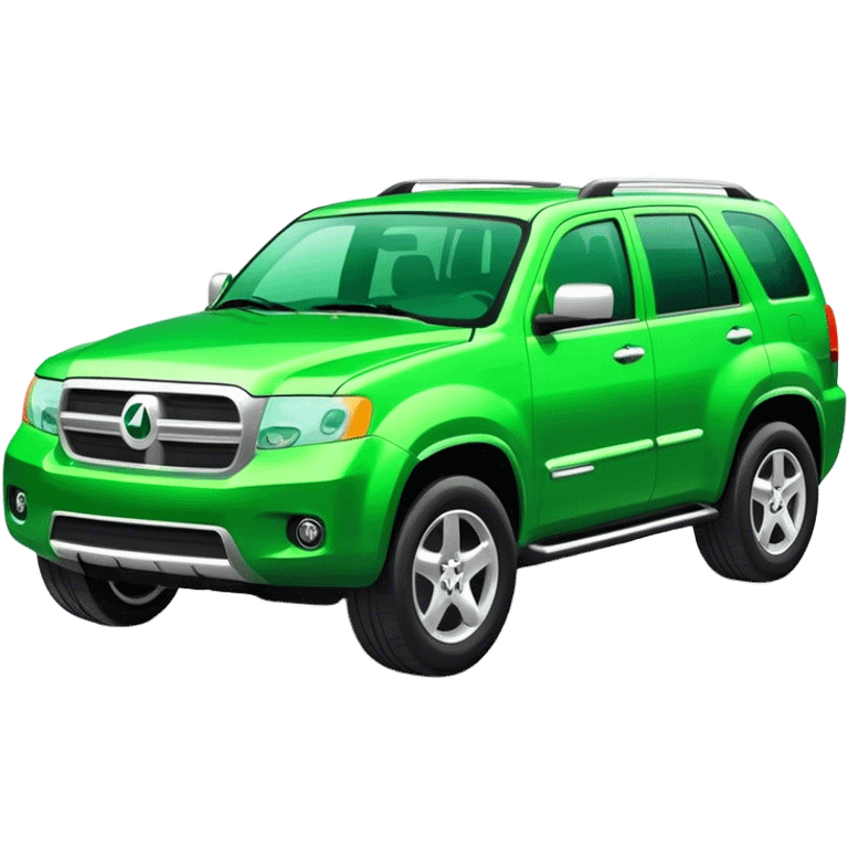 Green SUV emoji