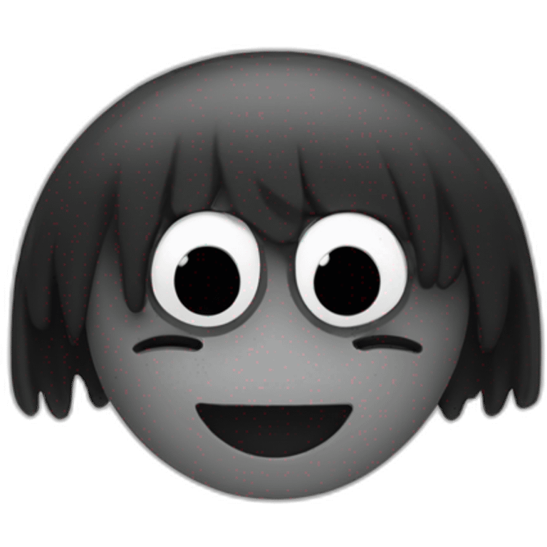 Blanc fouette un noir emoji