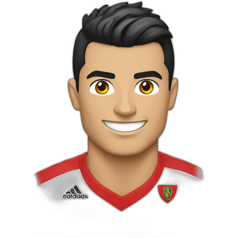 Cristiano Ronaldo avec un t-shirt avec le drapeaux de l Albanie emoji