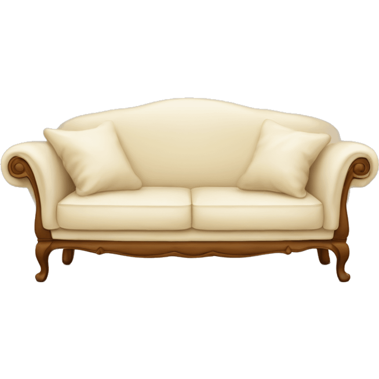 bourdaux sofa vanilla, with blanket on it emoji