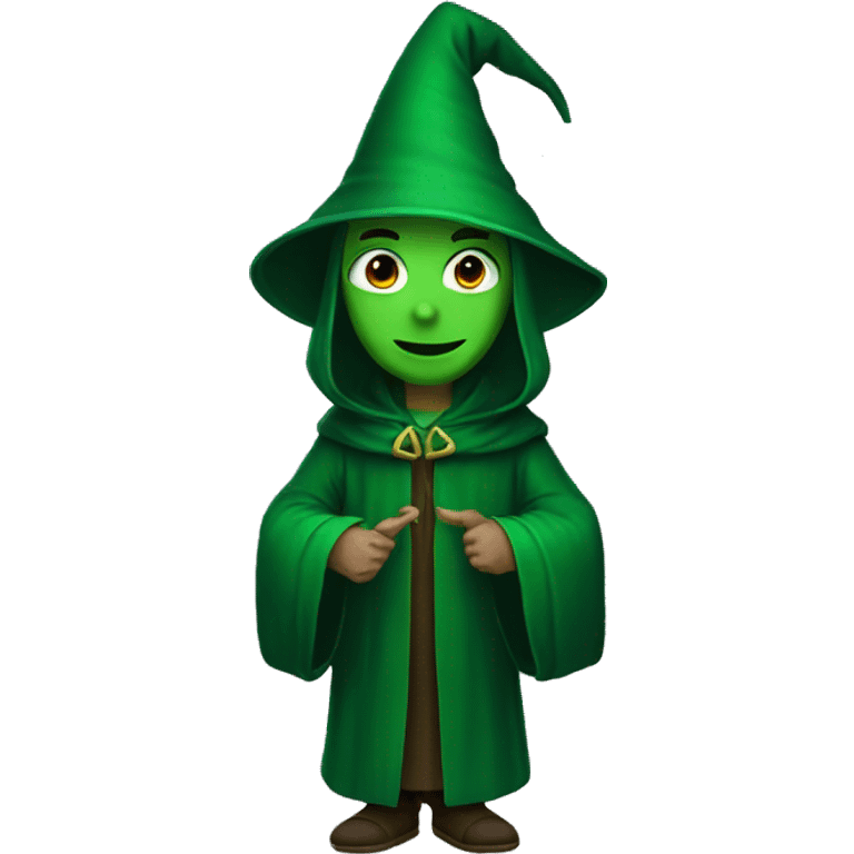 green wizard robes, no hood emoji