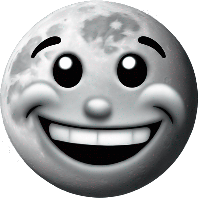 moon crazy smile face emoji