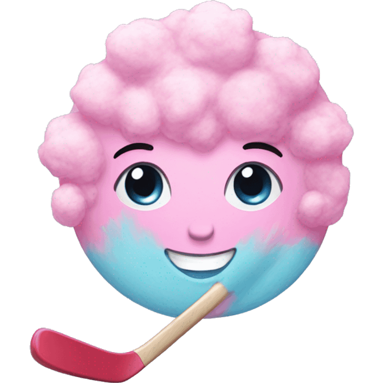 cotton candy hockey emoji