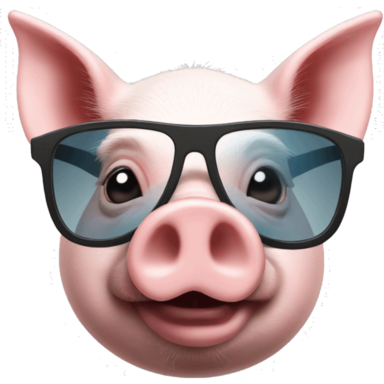 Pig in sunglasses emoji