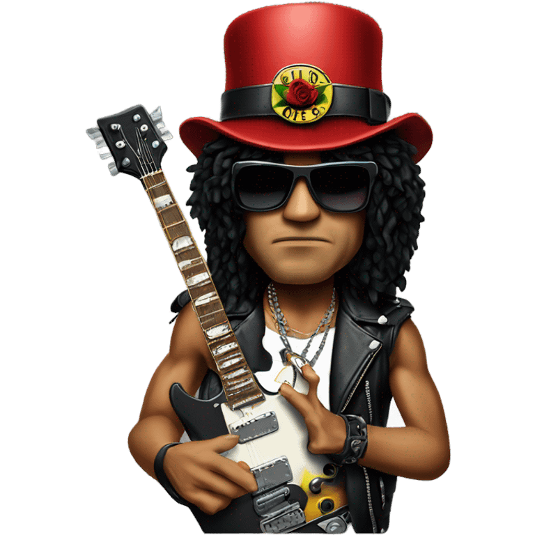 Slash from Guns'N'Roses face emoji