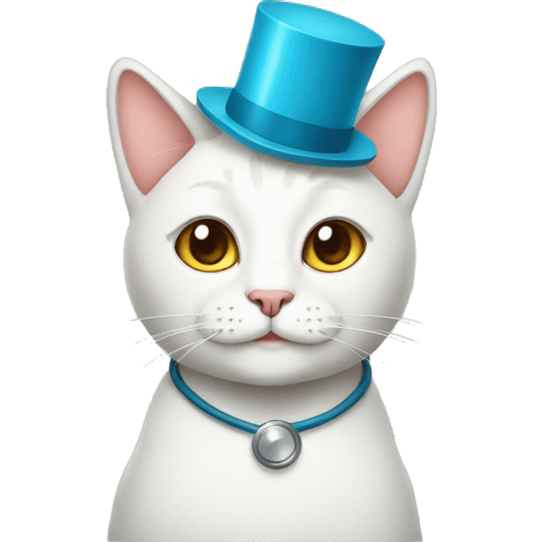 doctor cat birthday hat emoji