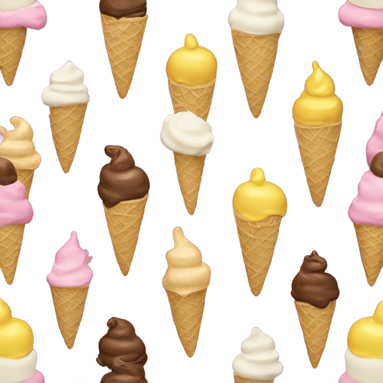 Birthday cake flavored ice cream emoji