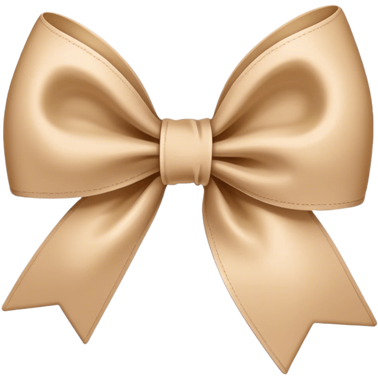 Beige bow emoji