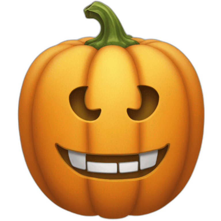 Citrouille méchante emoji