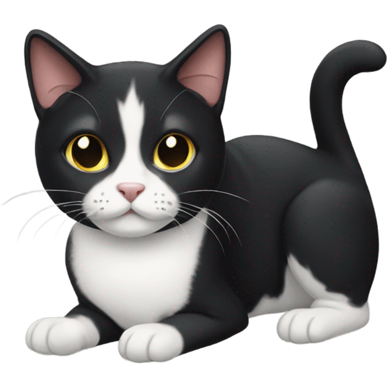 Tuxedo cat emoji