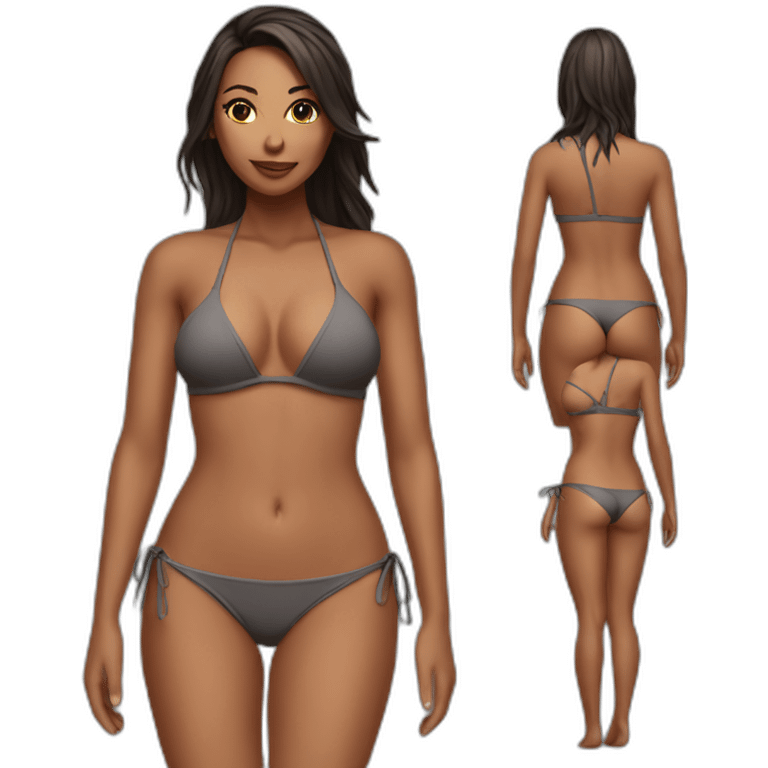 Sexy girl bikini emoji