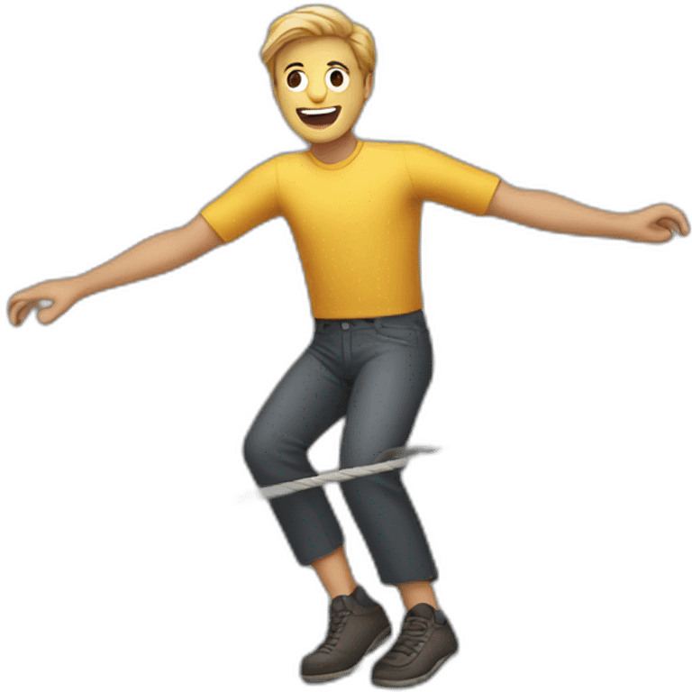 men-balancing-on-a-tightrope emoji