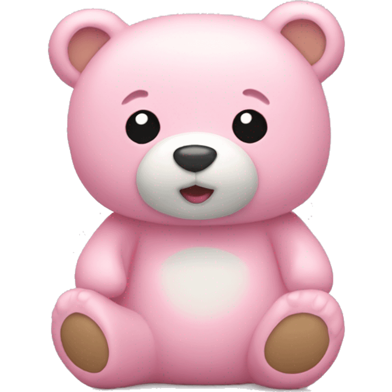 Light pink bear toy  emoji