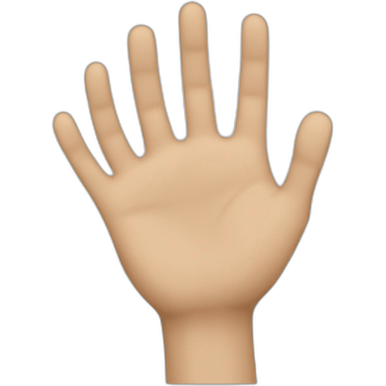 hand wave emoji