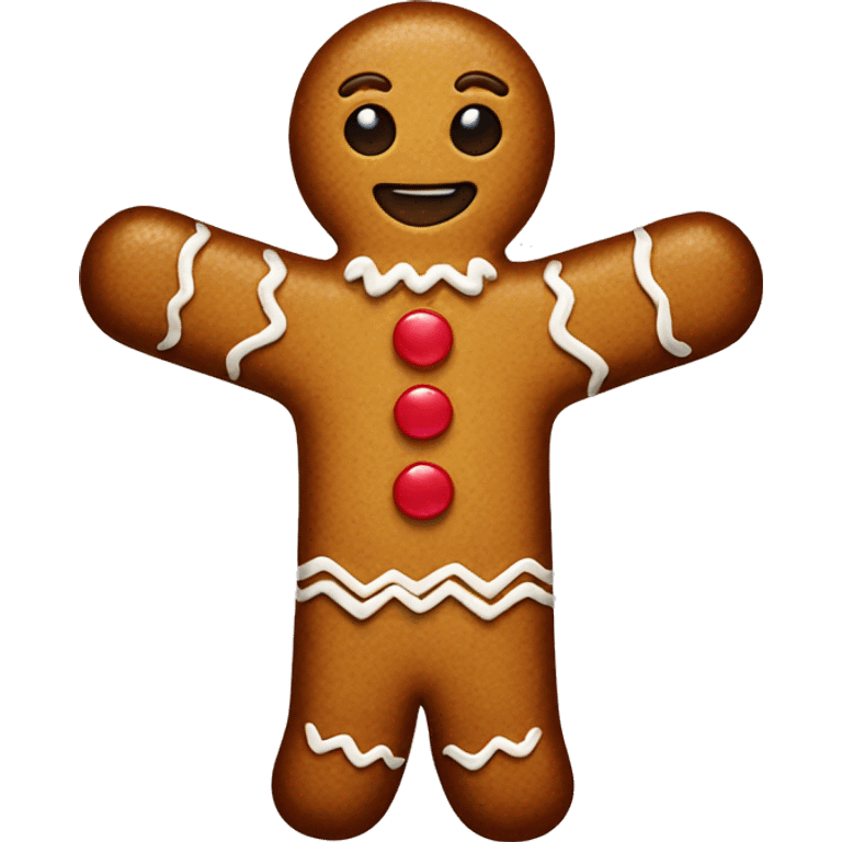 Gingerbread man emoji