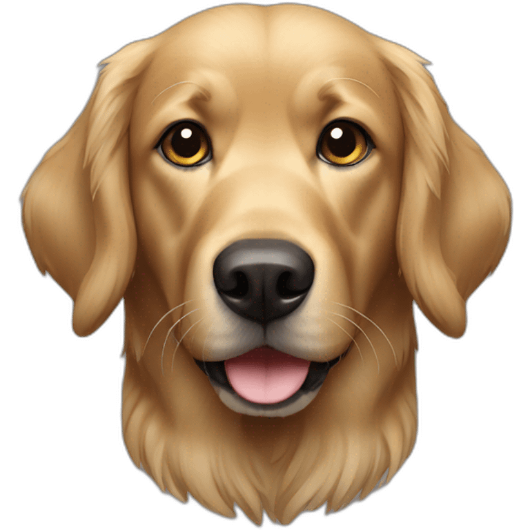 black golden retriver emoji