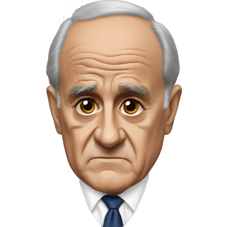 Realistic Rudy Giuliani very sad emoji