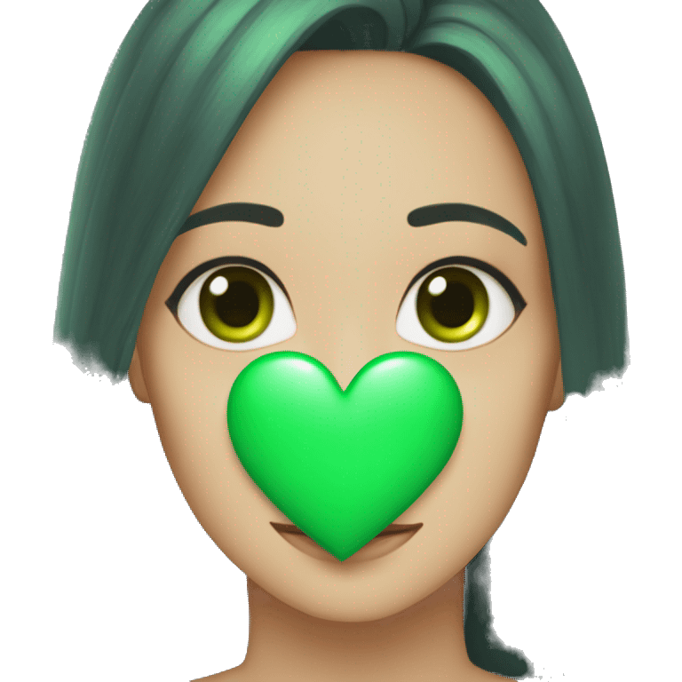 Green heart fixed with bandaid 🩹  emoji