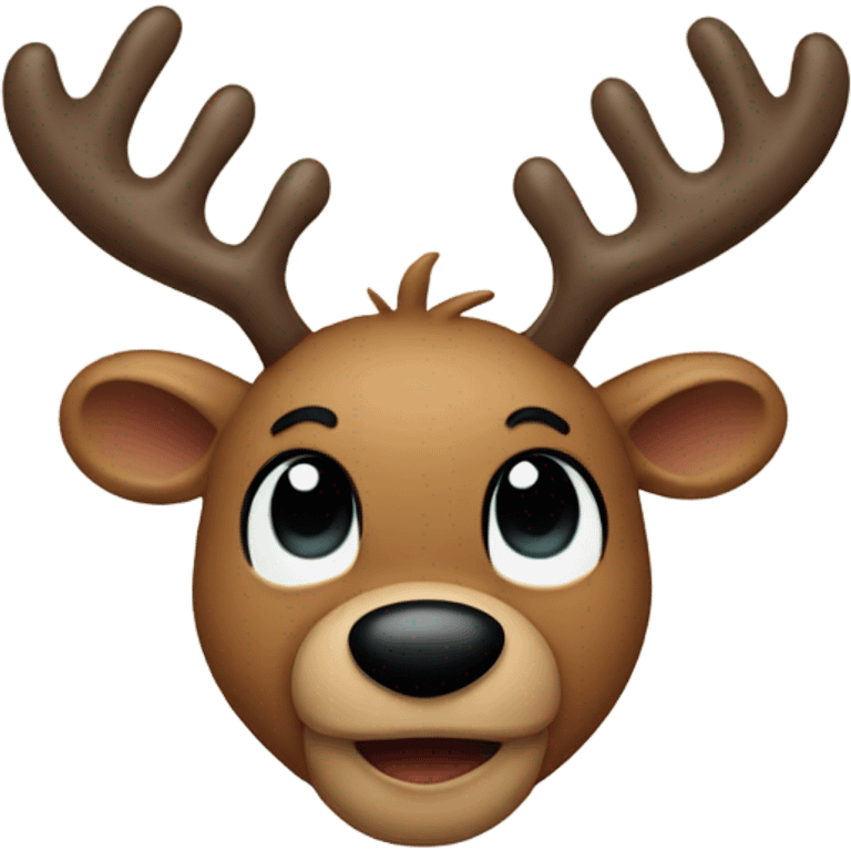 Micky mouse as a reindeer  emoji